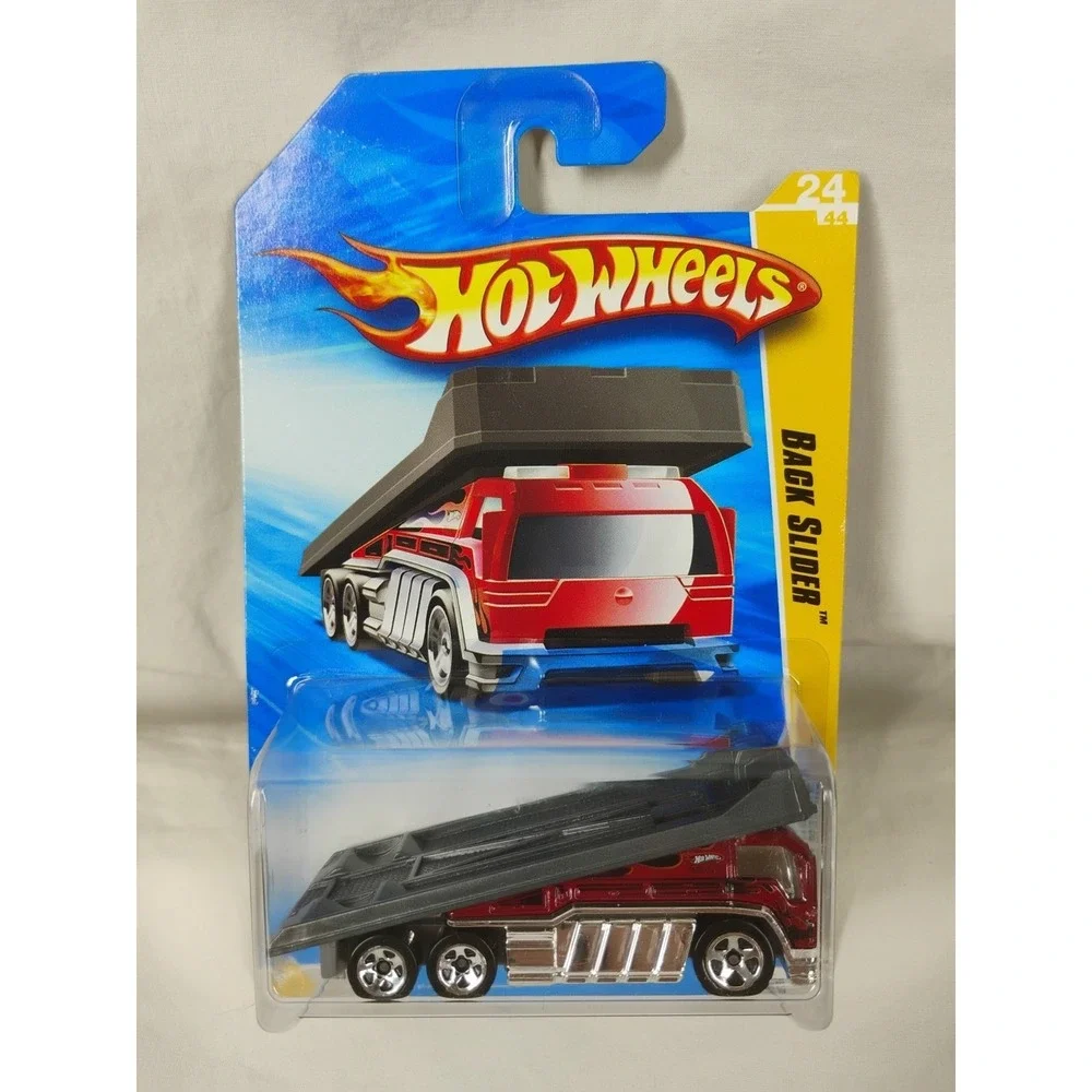 2010 Hot Wheels #24 Back Slider New Models ‎ 24/44 Truck Car Hauler